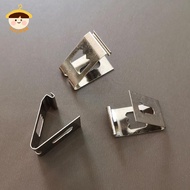 〔8C05〕 20Pcs Photo Frame Clips Fasteners Hooks Metal Spring Turn Clip Hanger Painting Mirror Hanger 