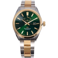 Brand New Orient Star Contemporary Green Dial RE-AU0405E00B RE-AU0405E Two Tone Stainless Steel Automatic Watch