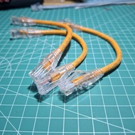 Cat6 Lan Cable Hikvision CAT6 RJ45 CAT6 UTP Cable supports Gigabit and POE - 20CM/ 25CM/ 30CM