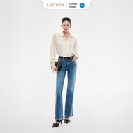 WOMEN'S DENIM MEDIUM BLUE FORM BOOTCUT MIDDLE WAIST PANTS - 125WD2084B1