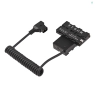 F550 Np-f Dummy Battery Coiled Cable Dual-sided Np-f550 Dummy D-tap Power Cable Wireless Video Adapt
