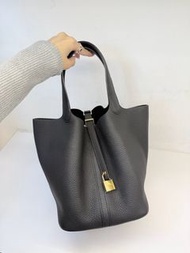 Hermes Picotin 22 - noir / Ghw