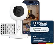 Nanit Pro Baby Monitor with Camera, Flex Stand & Breathband - Baby Camera with 1080p Video & Audio, 