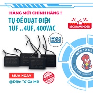 [1 CON] Electric Fan Capacitor, 1uF 2uF 3uF 4uF 400VAC / 450VAC New Genuine BM 100%