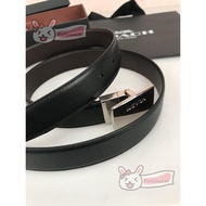 100ของแท้ COACH F65185 เข็มขัดผู้หญิง เข็มขัดหนังวัวแท้ ส่วนที่เสริมบุคลิกภาพ