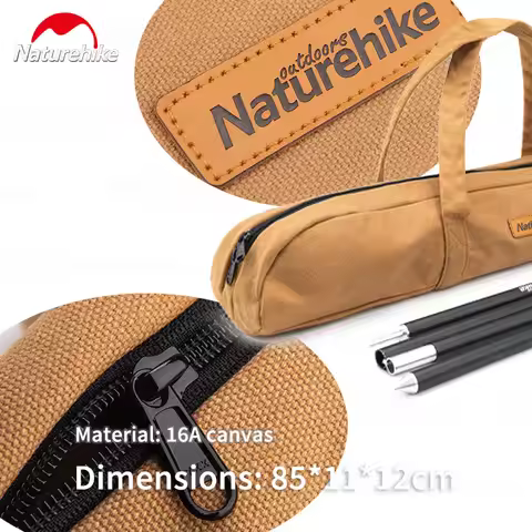 Bag Resisting Wear Naturehike Camping Tent Pole Storage Bag 16A Canvas Big Capacity Ultralight Sundr