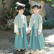 Children Tao Tong Hanfu Autumn Ancient Style Hanfu Chinese Style Scholar Ancient Teenager Baby Hanfu Suit Traditional Costume