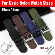 16mm 18mm Nylon Watch Strap Canvas Watch Strap for Casio DW5600 GA100 GD100 6900 GA2100 GM110 GM2100