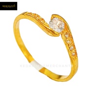 916 Gem Gold Ring 6163 - 916