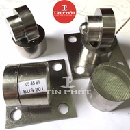 360o rotating mortar hinge - Stainless steel 201 Ø45 - Set of 4 Used for 2-wing doors