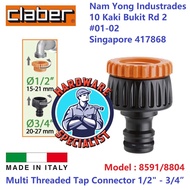 Claber 8591 3/4″ -1/2″ Threaded Tap Connector