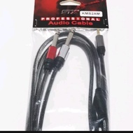 kabel instrument jack mini hp laptop 3.5mm to 2 jack akai mono import