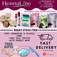 HENNALINE 🔥🔥 READY STOCK+FREEGIFTS AVAILABLE (INAI RAMBUT ROSEY, LAVENDER, ORIGINAL, BLEACH,DIP IN H