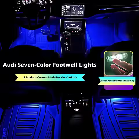 Suitable for Audi LED car footwell bulb interior atmosphere light Q3 8U F3 A3 Q5 8R Q7 Q8 A1 8X A4 B