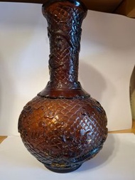 龍刻琉璃花瓶