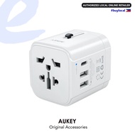 AUKEY PA-TA01 Universal Travel Adapter with 1USB-C and 2USB-A Port
