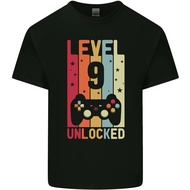 9Th Birthday 9 Year Old Level Up Gamming T-Shirt