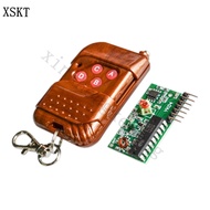 1set/lot 2262/2272 four-way wireless remote control kit M4 lock receiver plate with four-button wire