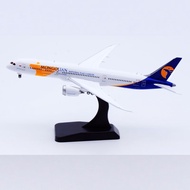 JC Wings 1: 400 Mongolian Airlines Boeing B787-9 JU-1789 Alloy Material Aircraft Model