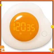 Egg Timer Magnetic Kitchen Timer Large LED Display Preset Buttons (8 Min Soft Boiled) Easy Manual Ro