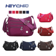 Waterproof Women Handbag Sling Travel Bag 6 Colors Waterproof Nylon Bag Fashion Women Single Shoulder Bag Casual Handbags Messenger Bag