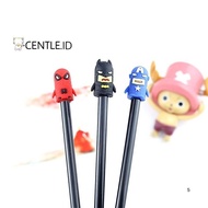 4/8/ 12PCS AVENGER SUPERHERO LONJONG GEL PENS PG-1484 AESTHETIC PENS CUTE PENS UNIQUE KOREAN GIFTS