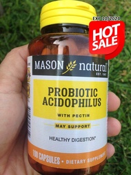 45 & 75% OFF ราคา Sale!! EXP 10/2024 1/2025 โปรไบโอติค Probiotic Acidophilus (100ล้าน CFU) With Pect