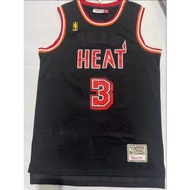 new mens Miami Heat 3 Dwyane Wade sports embroidery basketball jerseys jersey city black