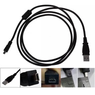 USB 2.0 A to 8-Pin Mini B Cable ultra slim 3.5mm port Ferrite - 1.5M 59 Inches for camera Nikon Cool