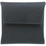 近全新愛馬仕 Bastia Verso Chevre 藍色海洋 W 印記零錢包（2024 年製造）1387 [二手] 愛馬仕