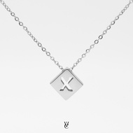 Valichain - Alphabet Necklace (White Gold)