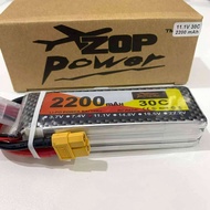 แบตเตอร์รี่ ZOP POWER 11.1/2200 mAh Lipo /30C สำหลับเครื่องบินบังคับ /รถ/เรือ /เฮลิคอปเตอร์บังคับวิท