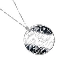 Tiffany & Co. 圓形標籤項鍊，925 純銀，約 9 克，女士 [二手]