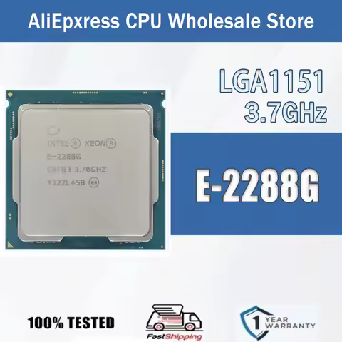 Intel Xeon E-2288G 3.7GHz 8 cores 16 Threads 16MB 95W DDR4 Cache Computer CPU Processor Server E 228