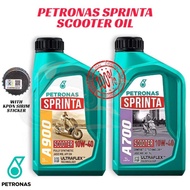 🆕100% Original PETRONAS SPRINTA Scooter Oil A700 10W40 SEMI A900 10W40 FULLY Miyak Skuter Minyak Sco