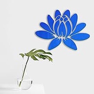 LazyLive Acrylic 3D Mirror Wall Decor Peel and Stick Self Adhesive Tiles Bloom Zen Lotus Decoration Sticker for Bedroom Office Nursery Bathroom Living Room