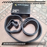 ASCENDO BICYCLE INNER TYRE 26 x 1.75 - 2.125 AV MOTORCYCLE VALVE 28mm BICYCLE SPARE PARTS