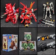 (更新)賣素組 真悟hg nu gundam, 真悟sd nightingale夜鶯, tomy toy story木馬, bandai micro wars 渣古,扭蛋復古leica相機
