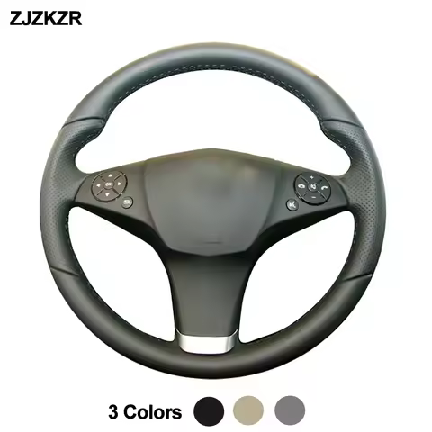 Hand Sewing Stitching Car Steering Wheel Cover Wrap For Mercedes Benz E 250 260 CGI Coupe 2010 E 350