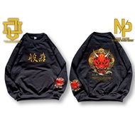 HITAM Memphis crewneck sweater/crewneck sweater/Black crewneck sweater/CN Devils sweater
