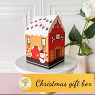 White roof Christmas Gift Box / Xmas House Cookies Box / gift box / 圣诞礼盒