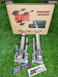 TTGR RACING FRONT SHOCK YAMAHA AEROX V1 / AEROX V2 (OUTTER TUBE) WITH OIL SEAL SILVER