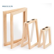 3 Pieces Paper Making Wooden Paper Making Mould Papermaking Screen Kit 3 Size Frame for DIY  (A7, A6