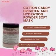 VitoCell Cotton Candy Brighten And Hydration Powder Soft Mask(200gm)/(7 Scoops) free 1 meas spoon 棉花