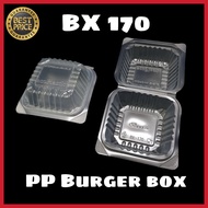 PP Burger Box / Disposable Plastic Food Box / Bekas Burger / Bekas Takoyaki