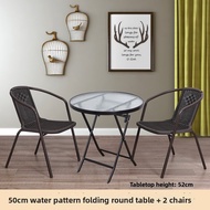 Creative Foldable Balcony Table and Chair Set