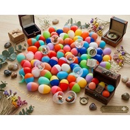 1 000 Lottery Eggs Ball Size 4x3 cm Mixed Colors Open-Close Can Float Egg At The Party New Year's Da