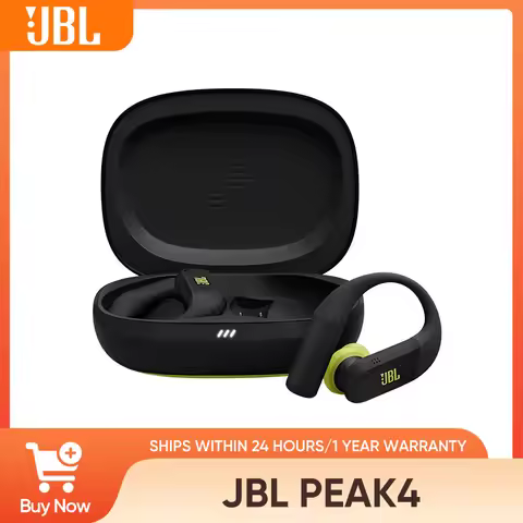 JBL Endurance Peak 4 Noise Cancelling Sport Earbuds, IP68 Waterproof, 48H Play, Secure TwistLock™, 6