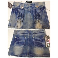 ♞,♘,♙Maong mini skirt