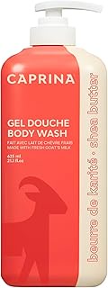 Caprina by Canus Amazing Body Wash, Shea Butter, 16.9 oz, With Fresh Canadian Goat Milk, Gentle Soap